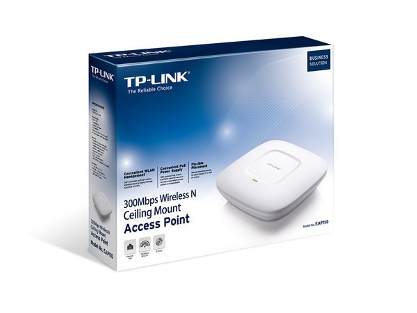 ACCESS POINT TP-LINK PARA TECHO EAP110 INALAMBRICO 300 MBIT-S 2.4GHZ 2 ANTENAS DE 2DBI