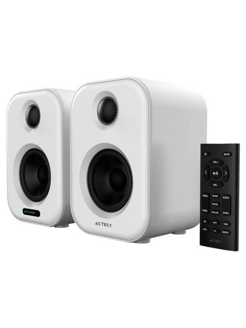 ACTECK BOCINAS DYNAMIC EXACT BS650 ALAMBRICO-INALAMBRICO BLUETOOTH 2.0 CANALES 50W RMS USB BLANCO