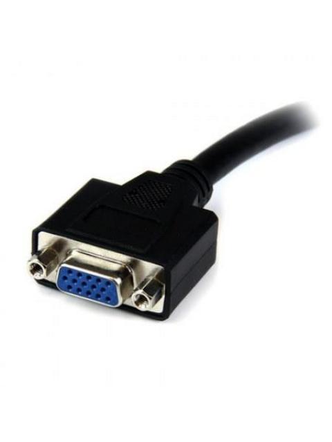 STARTECH  ADAPTADOR DVI MACHO - VGA HEMBRA 20CM NEGRO