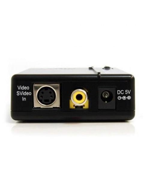 STARTECH  ADAPTADOR DE S-VIDEO MACHO - VGA HEMBRA NEGRO