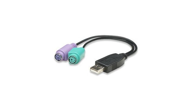 MANHATTAN ADAPTADOR USB A - PS-2 .19 METROS NEGRO
