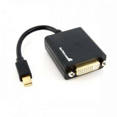 STARTECH  ADAPTADOR MINI DISPLAYPORT MACHO - DVI-D HEMBRA 1080P NEGRO