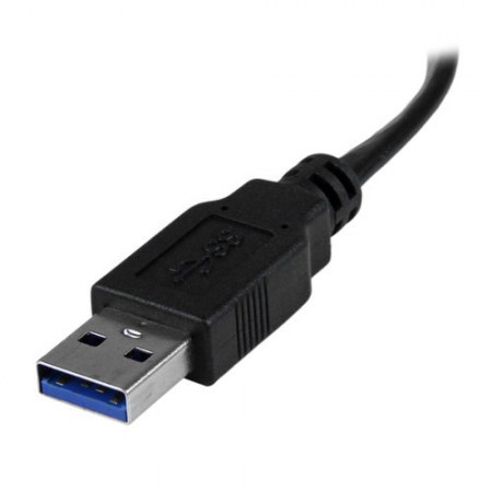 STARTECH  ADAPTADOR DE VIDEO CONVERTIDOR USB 3.0 MACHO - VGA HEMBRA 6CM NEGRO