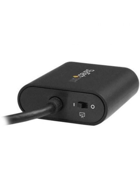 STARTECH  ADAPTADOR DE VIDEO EXTERNO USB-C MACHO - VGA HEMBRA NEGRO