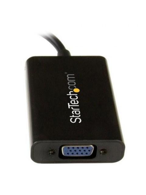 STARTECH  ADAPTADOR DE VIDEO DISPLAYPORT - VGA CON AUDIO NEGRO