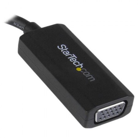 STARTECH  ADAPTADOR DE VIDEO USB 3.0 MACHO - VGA HEMBRA CON CONTROLADORES INCORPORADOS NEGRO