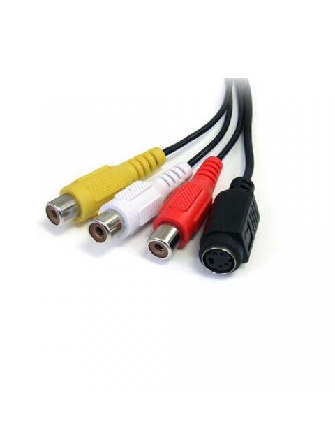 STARTECH  ADAPTADOR DE CAPTURA DE VIDEO USB MACHO - COMPOSITE-S-VIDEO-2X RCA HEMBRA NEGRO