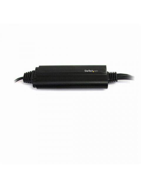 STARTECH  ADAPTADOR DE CAPTURA DE VIDEO USB MACHO - COMPOSITE-S-VIDEO-2X RCA HEMBRA NEGRO