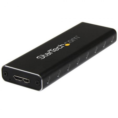 STARTECH  ADAPTADOR SSD M.2 (SATA-B-KEY-NGFF) A USB MICRO-B CON GABINETE PROTECTOR