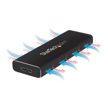 STARTECH  ADAPTADOR SSD M.2 (SATA-B-KEY-NGFF) A USB MICRO-B CON GABINETE PROTECTOR