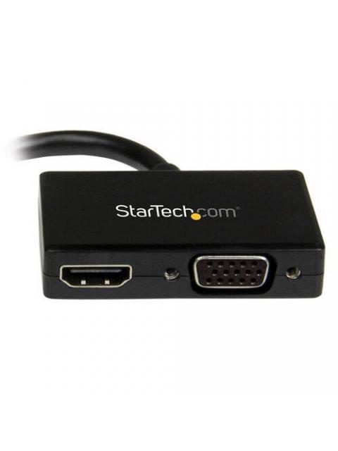 STARTECH  ADAPTADOR MINI DISPLAYPORT 1.2 - HDMI-VGA 1080P NEGRO