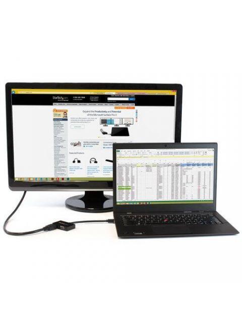 STARTECH  ADAPTADOR MINI DISPLAYPORT 1.2 - HDMI-VGA 1080P NEGRO