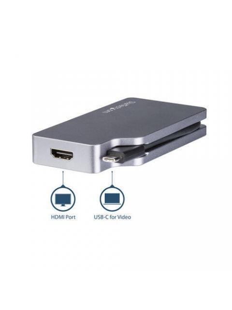 STARTECH  ADAPTADOR DE VIDEO USB-C MACHO - VGA-DVI-HDMI-MDP HEMBRA GRIS