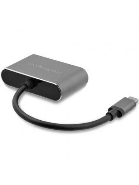 STARTECH  ADAPTADOR USB-C MACHO - VGA-HDMI HEMBRA NEGRO