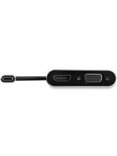 STARTECH  ADAPTADOR USB-C MACHO - VGA-HDMI HEMBRA NEGRO