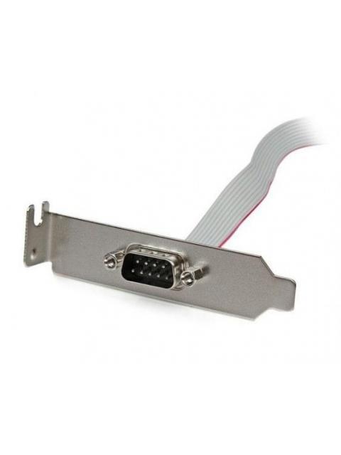 STARTECH  ADAPTADOR DE BAJO PERFIL IDC MACHO - DB-9 HEMBRA GRIS