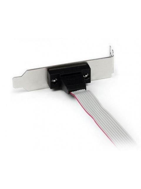 STARTECH  ADAPTADOR DE BAJO PERFIL IDC MACHO - DB-9 HEMBRA GRIS