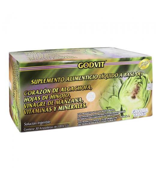 AMP. CORAZON DE ALCACHOFA C 30 C HOJAS DE HINOJO VINAGRE DE MANZA GN+VIDA