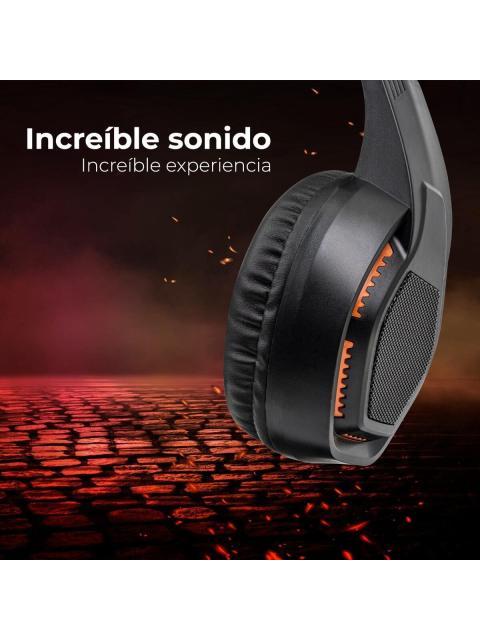 IMMORTAL GAMING AUDIFONOS GAMER MGHS ALAMBRICO 2.2 METROS 3.5MM NEGRO
