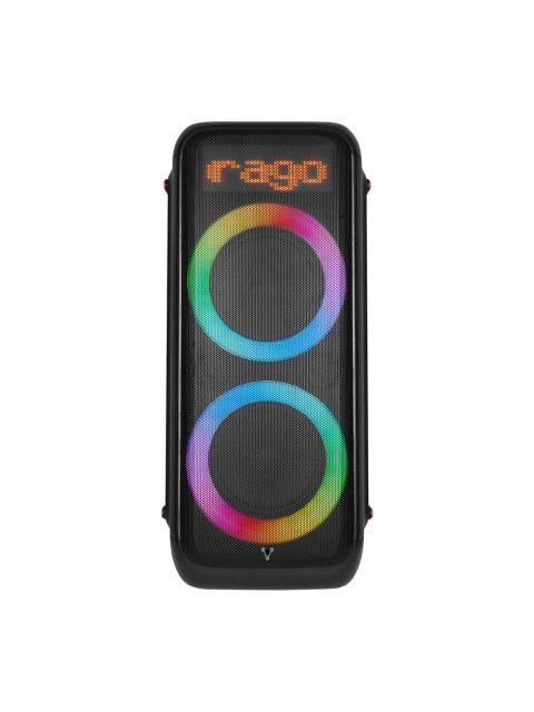 BAFLE VORAGO KSP700 DOBLE 10 2 + 2 2 120WRMS - BT - TWS - MICROFONO RECARGABLE - USB - TF - AUDIO HIFI CON SUPER BASS - CAJON DE MADERA - POWER BANK