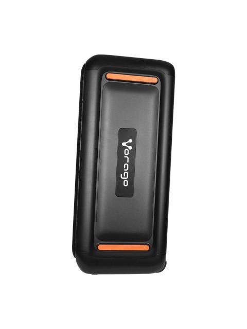 BAFLE VORAGO KSP700 DOBLE 10 2 + 2 2 120WRMS - BT - TWS - MICROFONO RECARGABLE - USB - TF - AUDIO HIFI CON SUPER BASS - CAJON DE MADERA - POWER BANK