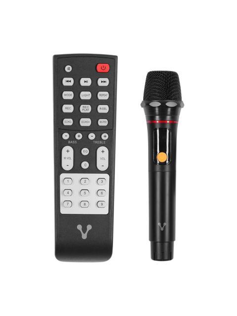BAFLE VORAGO KSP700 DOBLE 10 2 + 2 2 120WRMS - BT - TWS - MICROFONO RECARGABLE - USB - TF - AUDIO HIFI CON SUPER BASS - CAJON DE MADERA - POWER BANK