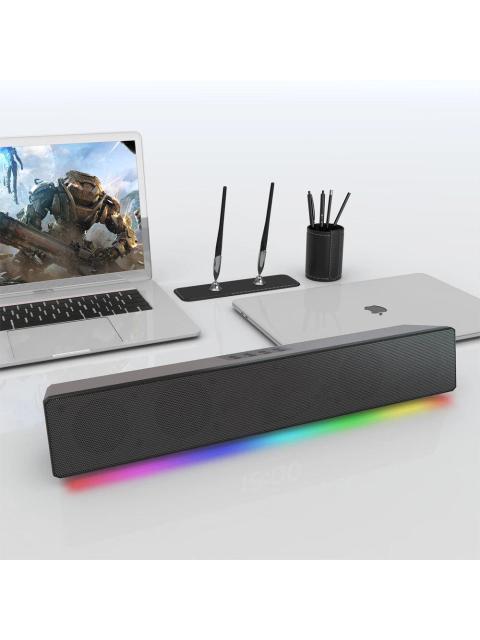 BALAM RUSH BARRA DE SONIDO GAMER GLIMM BAR BG585 BLUETOOTH ALAMBRICO-INALAMBRICO 10W RMS NEGRO