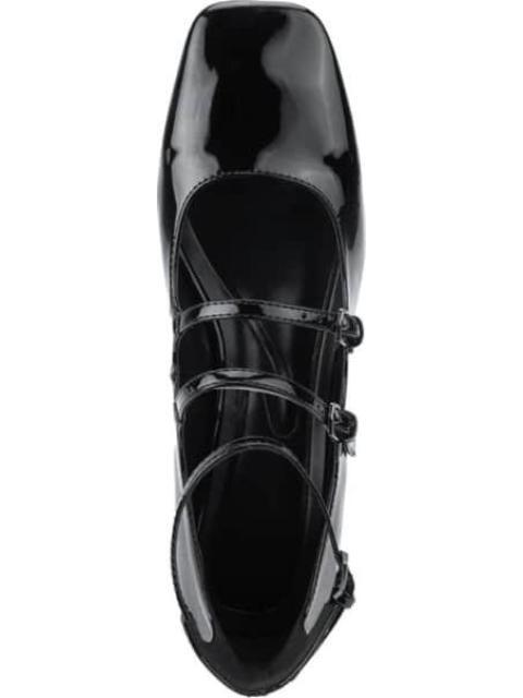 BALLERINA TACON BAJO CON HEBILLAS NEGRO VI LINE FASHION