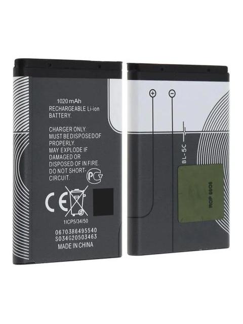 BATERIA PILA COMPATIBLE CON NOKIA BL-5C BL5C 1020MAH 3.7V