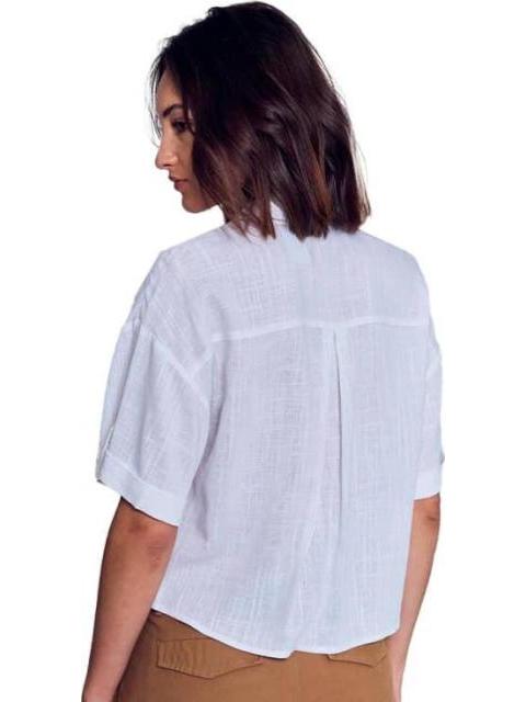 BLUSA CAMISERA BLANCO HOLLY LAND