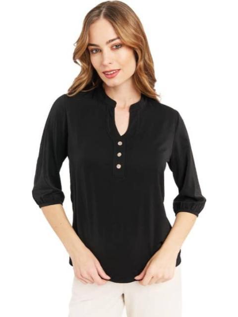 BLUSA CON BOTONES NEGRO YAELI FASHION