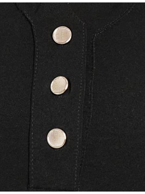 BLUSA CON BOTONES NEGRO YAELI FASHION