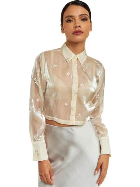 CAMISA CON TRANSPARENCIA BEIGE HOLLY LAND