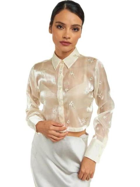 CAMISA CON TRANSPARENCIA BEIGE HOLLY LAND