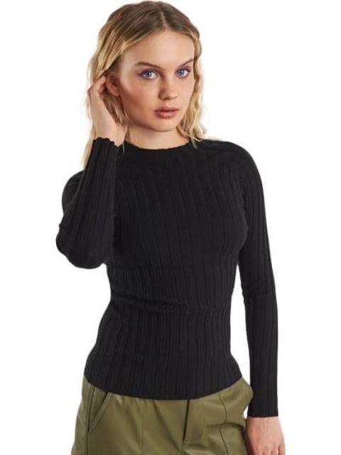 BLUSA MANGA LARGA NEGRO HOLLY LAND