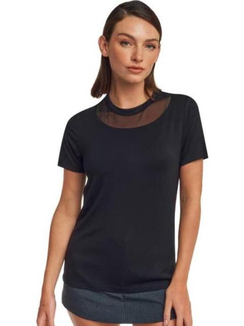 BLUSA MANGA CORTA NEGRO HOLLY LAND