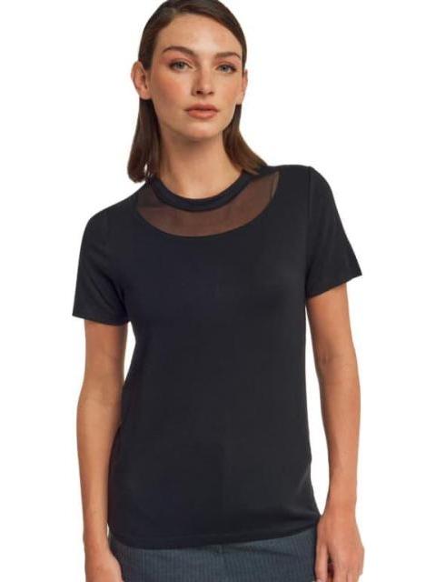 BLUSA MANGA CORTA NEGRO HOLLY LAND