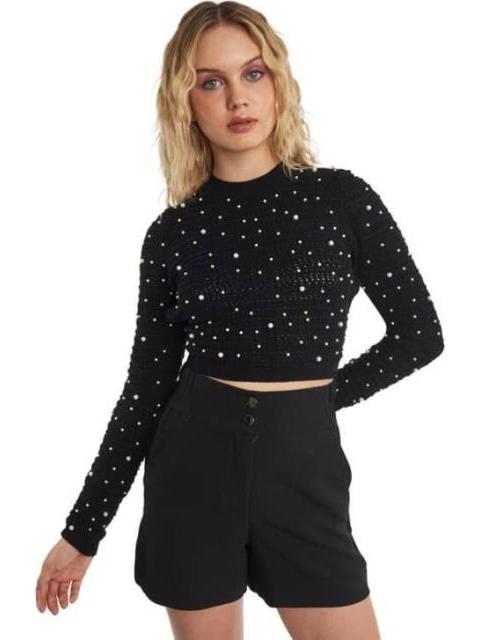 BLUSA PERLAS NEGRO HOLLY LAND