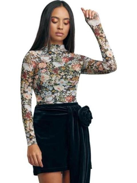 BLUSA FLOREADA NEGRO HOLLY LAND