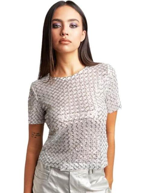 BLUSA LENTEJUELAS LENTEJUELA PLATA HOLLY LAND PREMIUM