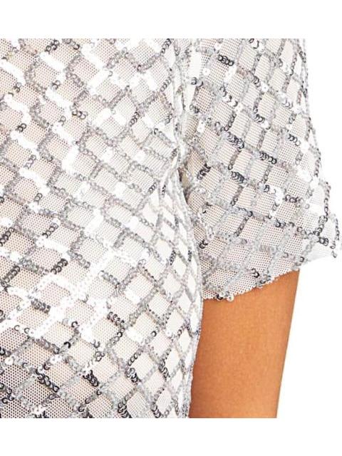BLUSA LENTEJUELAS LENTEJUELA PLATA HOLLY LAND PREMIUM