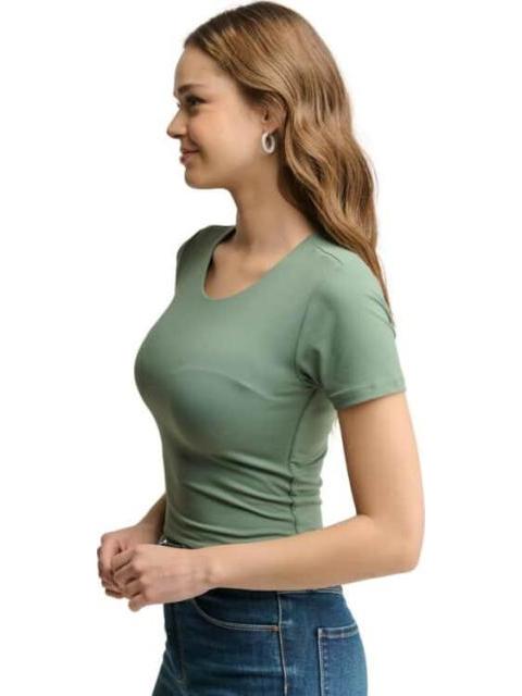 BLUSA MANGA CORTA AZUL MENTA HOLLY LAND