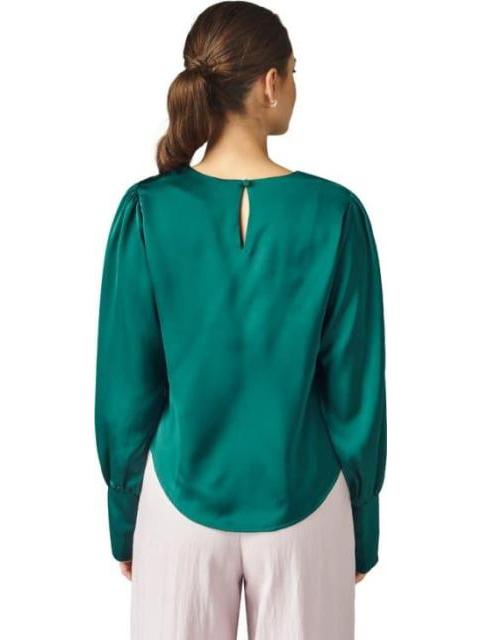 BLUSA SATINADA VERDE HOLLY LAND
