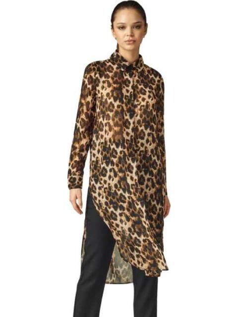 BLUSON MAXI ESTAMPADO ANIMAL PRINT CAFE HOLLY LAND