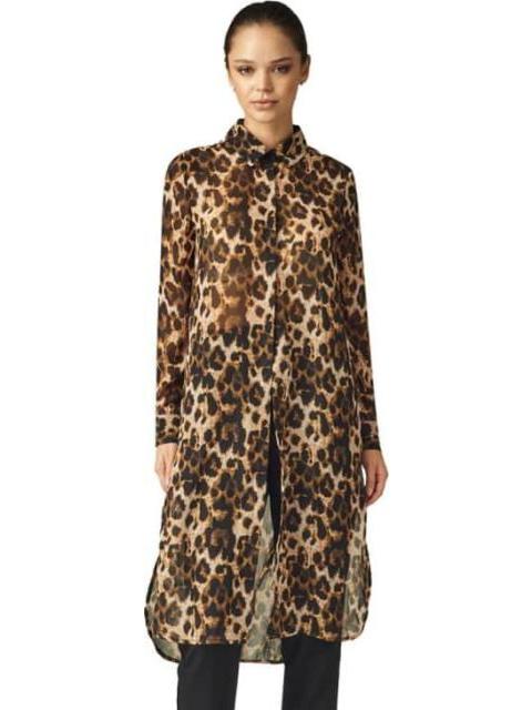 BLUSON MAXI ESTAMPADO ANIMAL PRINT CAFE HOLLY LAND