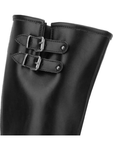 BOTA ALTA CON PLATAFORMA NEGRO GOODYEAR