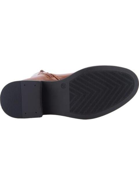 BOTA ALTA HEBILLA METALICA COGNAC TIERRA BENDITA