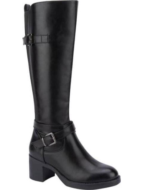 BOTA ALTA HEBILLA METALICA NEGRO TIERRA BENDITA