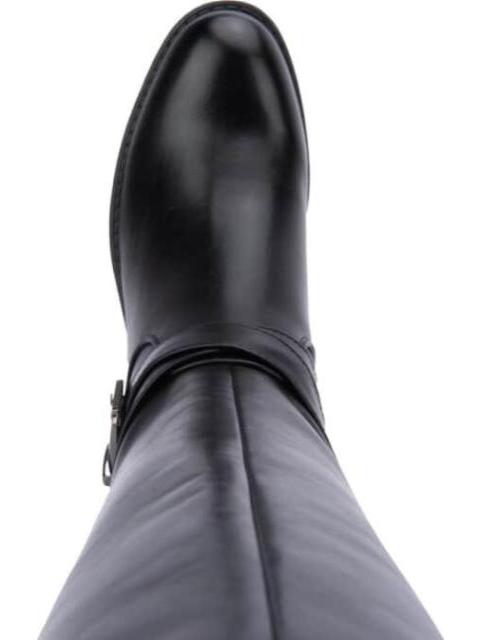 BOTA ALTA HEBILLA METALICA NEGRO TIERRA BENDITA