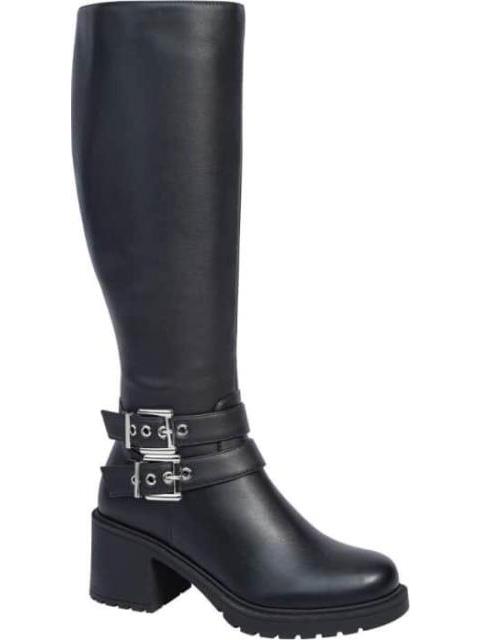 BOTA ALTA HEBILLAS SUELA TRACK NEGRO TIERRA BENDITA